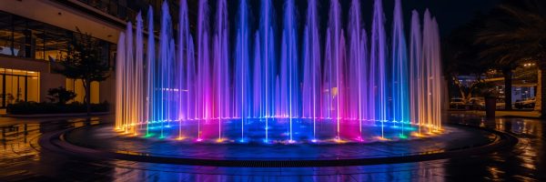اجرای پروژه آبنمای ریتمیک