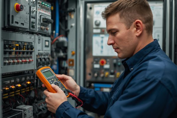 عیب‌یابی تابلو برق و PLC آبنما