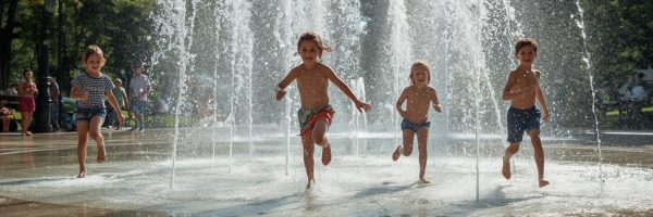 پروژه آبنمای کف خشک اجرا شده